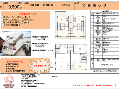 収益1棟アパート 和田町  9,800万